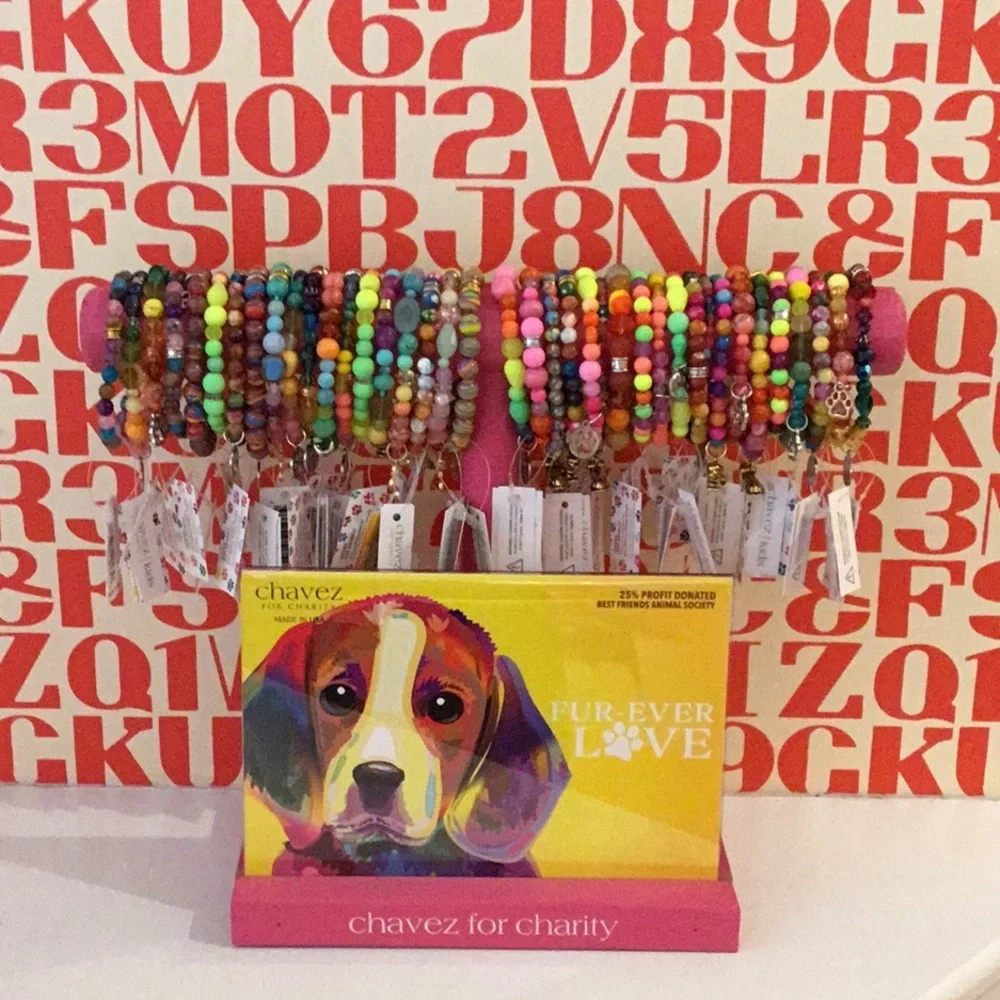 Chavez for Charity Dog Charm Bracelet, NEW WITH TAGS